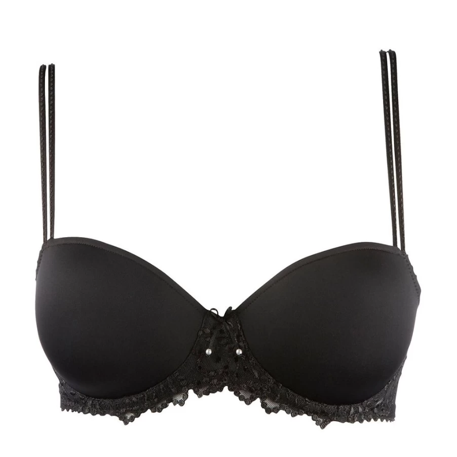 Wix Marie Jo Jane Black Padded Balcony Bra - Comfortable Lingerie for Women